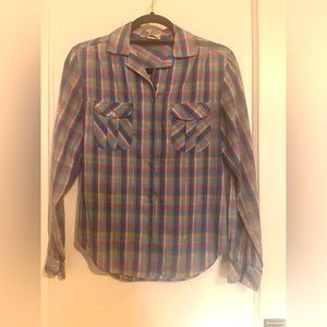 Vintage blue women’s button-down.